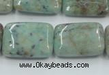 CCS102 15.5 inches 18*25mm rectangle African chrysocolla beads