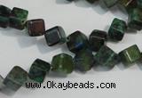 CCS155 15.5 inches 6*6mm cube dyed chrysocolla gemstone beads