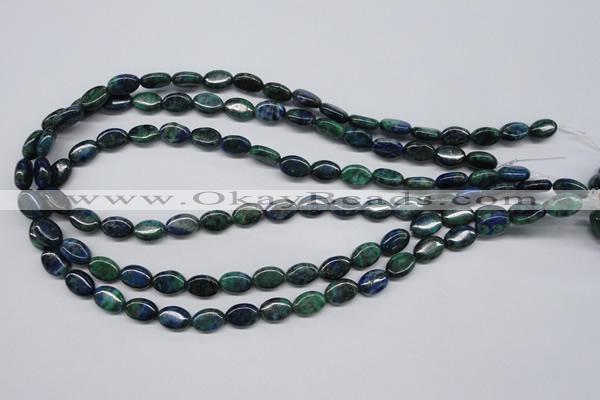 CCS164 15.5 inches 8*12mm oval dyed chrysocolla gemstone beads