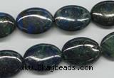 CCS166 15.5 inches 13*18mm oval dyed chrysocolla gemstone beads