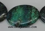 CCS169 15.5 inches 25*35mm oval dyed chrysocolla gemstone beads