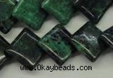 CCS178 15.5 inches 16*16mm diamond dyed chrysocolla gemstone beads