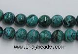 CCS203 15.5 inches 8mm round natural Chinese chrysocolla beads