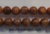 CCS373 15.5 inches 10mm round AA grade natural golden sunstone beads