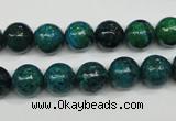 CCS403 15.5 inches 10mm round dyed chrysocolla gemstone beads