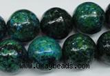 CCS407 15.5 inches 18mm round dyed chrysocolla gemstone beads