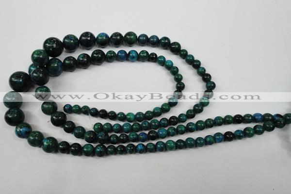 CCS410 15.5 inches 6mm - 14mm round dyed chrysocolla gemstone beads