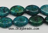 CCS444 15.5 inches 13*18mm oval dyed chrysocolla gemstone beads