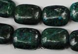 CCS475 15.5 inches 15*20mm rectangle dyed chrysocolla gemstone beads