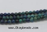 CCS50 16 inches 4mm round dyed chrysocolla gemstone beads wholesale