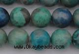 CCS514 15.5 inches 12mm round natural chrysocolla gemstone beads