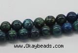 CCS52 16 inches 8mm round dyed chrysocolla gemstone beads wholesale