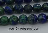 CCS532 15.5 inches 8mm faceted round dyed chrysocolla beads