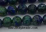 CCS533 15.5 inches 10mm faceted round dyed chrysocolla beads