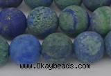 CCS544 15.5 inches 12mm round matte dyed chrysocolla beads