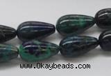 CCS56 16 inches 10*18mm teardrop dyed chrysocolla gemstone beads