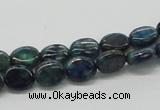 CCS59 16 inches 8*10mm oval dyed chrysocolla gemstone beads