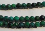 CCS601 15.5 inches 6mm faceted round dyed chrysocolla gemstone beads