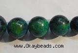 CCS609 15.5 inches 10mm – 20mm round dyed chrysocolla gemstone beads