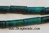 CCS625 15.5 inches 7*18mm tube dyed chrysocolla gemstone beads