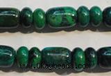 CCS645 15.5 inches 5*10mm rondelle & 10*14mm drum dyed chrysocolla beads