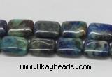 CCS67 16 inches 10*14mm rectangle dyed chrysocolla gemstone beads