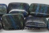 CCS69 16 inches 22*30mm rectangle dyed chrysocolla gemstone beads