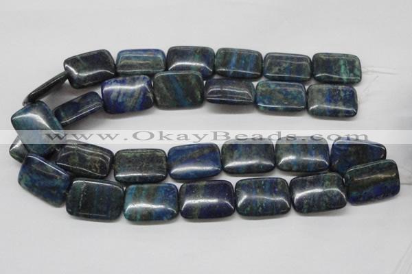 CCS69 16 inches 22*30mm rectangle dyed chrysocolla gemstone beads