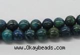 CCS70 15.5 inches 10mm round dyed chrysocolla gemstone beads