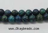 CCS72 15.5 inches 14mm round dyed chrysocolla gemstone beads