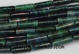 CCS77 15.5 inches 4*13mm tube dyed chrysocolla gemstone beads