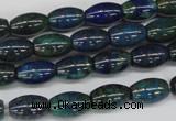 CCS79 15.5 inches 8*12mm rice dyed chrysocolla gemstone beads