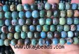 CCS894 15 inches 8mm round natural chrysocolla gemstone beads