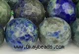 CCS922 15 inches 10mm faceted round chrysocolla beads wholesale