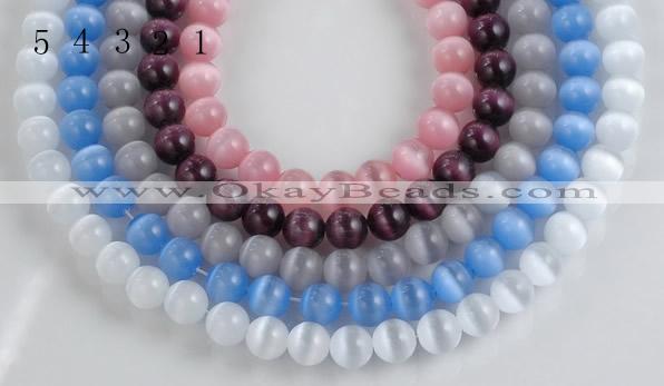 CCT02 Different color 10mm round cats eye beads Wholesale