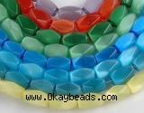 CCT08 Faceted brick 14 inches 9*16mm cats eye beads Wholesale