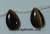 CCT1033 Top-drilled 14*22mm flat teardrop cats eye beads wholesale