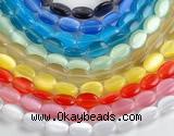 CCT13 10*15mm different color oval cats eye beads Wholesale