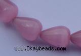 CCT17 14 inches 10*14mm teardrop pink cats eye beads wholesale