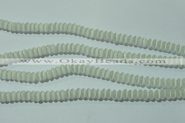 CCT230 15 inches 3*6mm rondelle cats eye beads wholesale