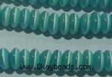 CCT237 15 inches 3*6mm rondelle cats eye beads wholesale