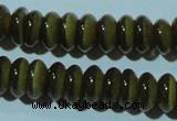 CCT249 15 inches 3*6mm rondelle cats eye beads wholesale