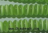 CCT263 15 inches 3*7mm rondelle cats eye beads wholesale