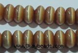 CCT280 15 inches 5*8mm rondelle cats eye beads wholesale