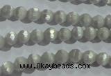 CCT302 15 inches 4mm faceted round cats eye beads wholesale