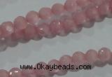 CCT305 15 inches 4mm faceted round cats eye beads wholesale