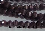 CCT313 15 inches 4mm faceted round cats eye beads wholesale