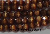 CCT319 15 inches 4mm faceted round cats eye beads wholesale