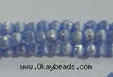 CCT321 15 inches 4mm faceted round cats eye beads wholesale