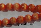 CCT354 15 inches 6mm faceted round cats eye beads wholesale